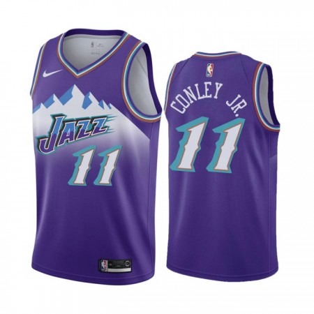 Maillot Homme Utah Jazz Mike Conley JR 11 2022-23 Nike Classic Edition Violet Swingman